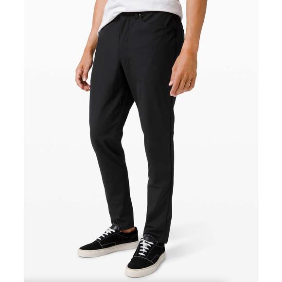 LULULEMON ABC Pant Slim *Warpstreme 28inseam" Black Sz 32 - Picture 1 of 7